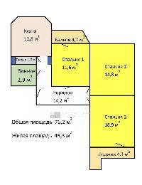 76.2  м2, Москва