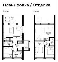 Дом 120.0  м2, коттеджный посёлок Юрьево Парк тер.